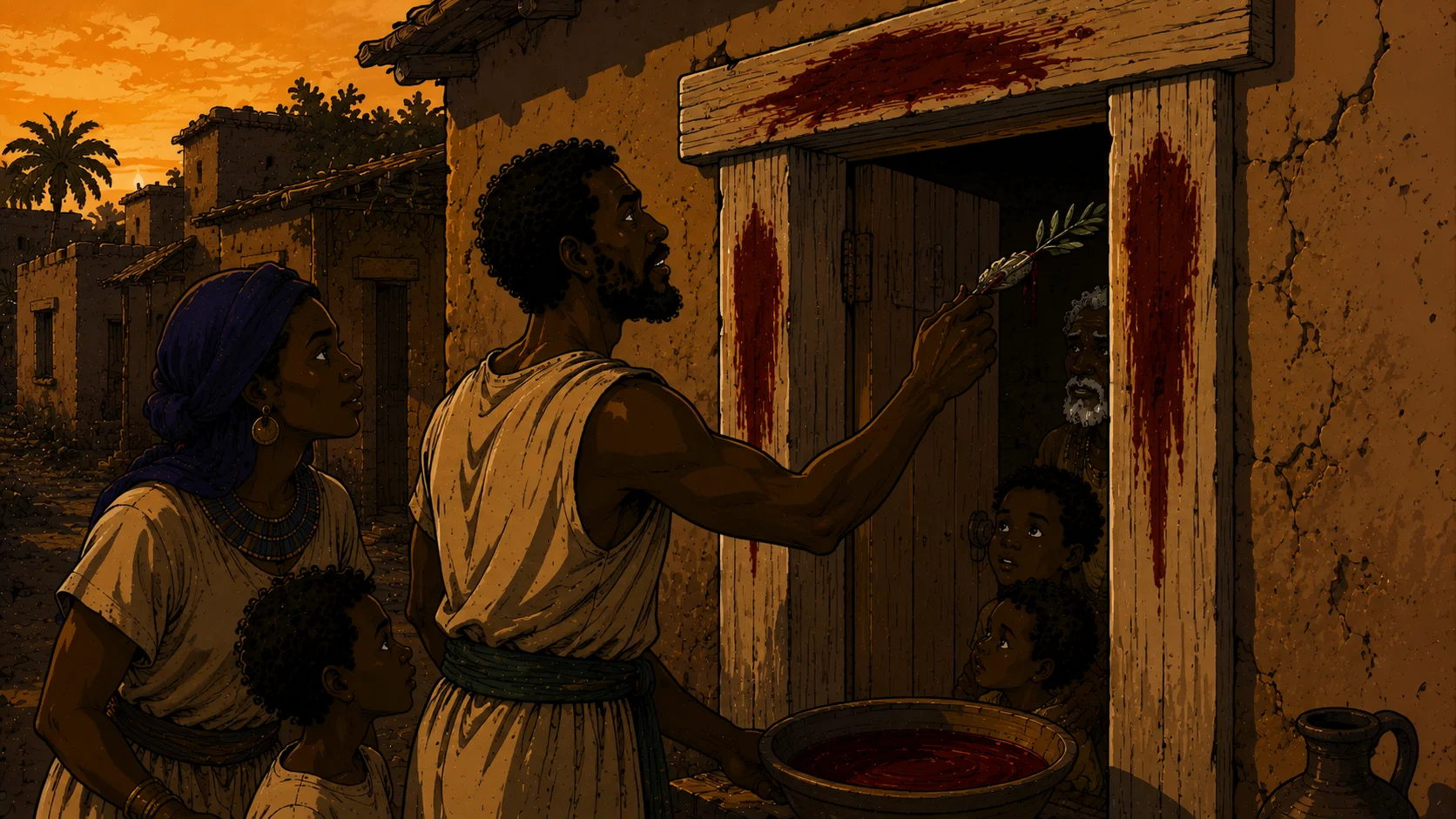The Families Applying the Blood — Exodus 12:21–23